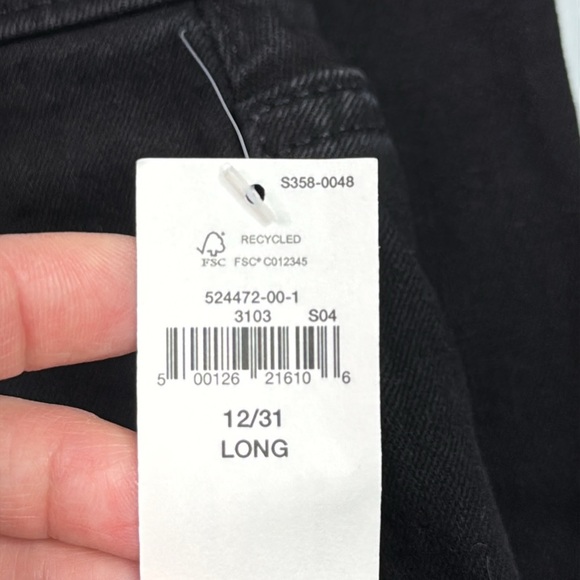 GAP Universal Baby Boot Black Denim Jeans Size 12/31L NWT - Picture 8 of 11